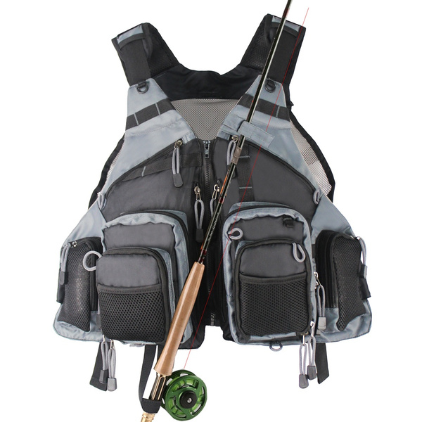 KyleBooker Fly Fishing Vest for Anglers Mesh Adjustable Size for Men and  Women