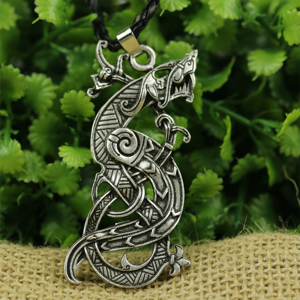 Viking deals dragon pendant