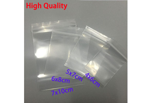 Small Plastic Bags - Mini, Thick & Transparent - Perfect For