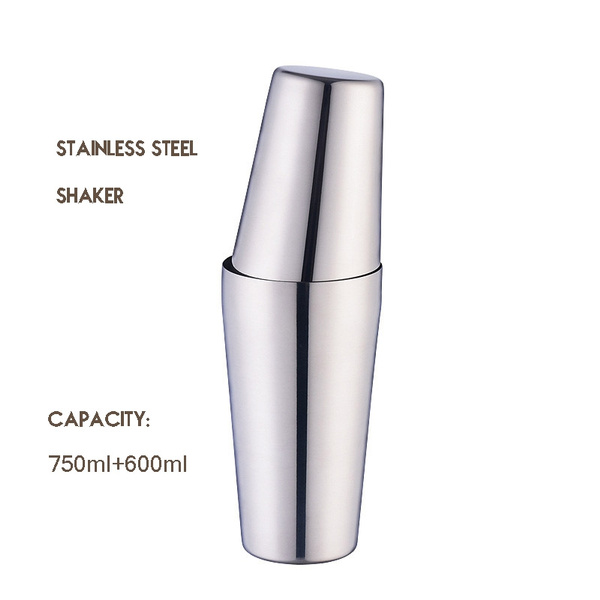 750ml+600ml Professional Shaker Bar Tools Stainless Steel 304 Highend Cocktail Shaker Kitchen
