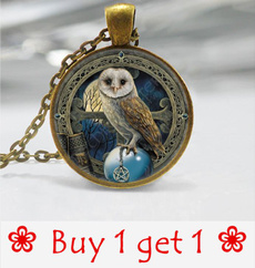 Owl, Chain Necklace, Gifts, wicca