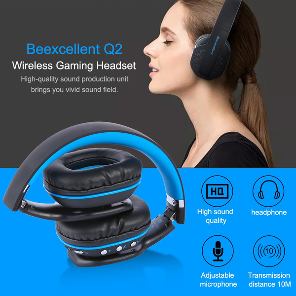 Bluetooth Gaming Headset Beexcellent Q2 Wireless Headset With Mic Led Gaming Headphone Wish