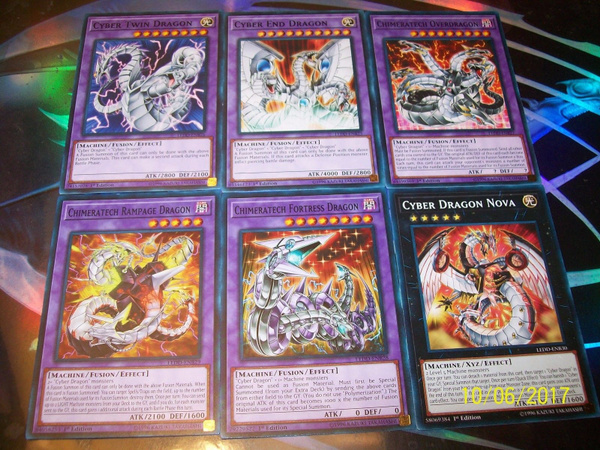 Yugioh Cyber Dragon Deck 71 Cards 16 Card Extra Deck Includes 16 Holos