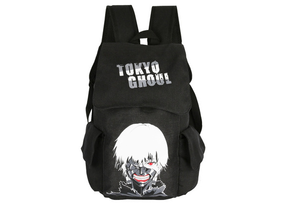 Tokyo Ghoul Rucksack mit großem Ken Kaneki Motiv Schwarz