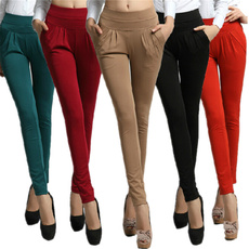Casual Solid Stretch Drawstring Skinny Pencil Pants For Women Pants