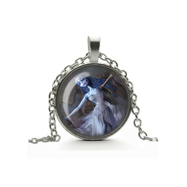 Tim Burton Corpse Bride Characters | Glass Pendant Necklace Jewelry -  Disney Burton's - Aliexpress