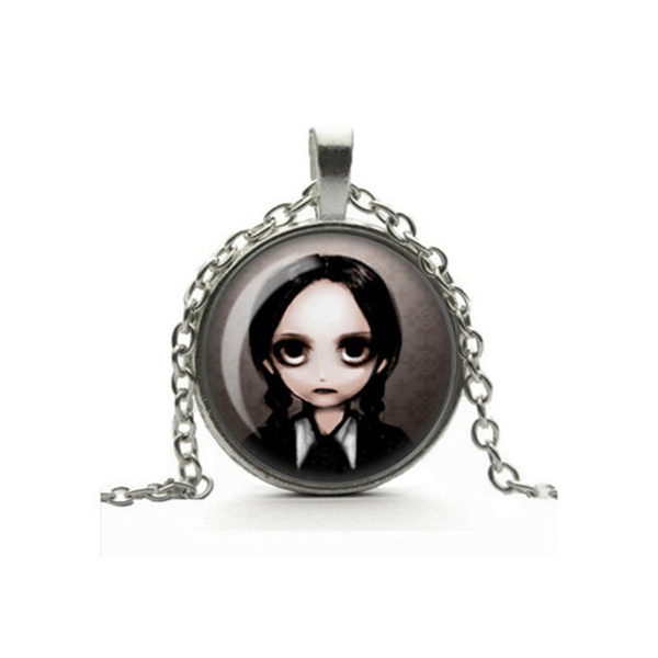 TV Show Wednesday Addams Cosplay Necklace Thing Hand Talisman Morticia  Gothic Pendant Necklace For Women Men Choker Jewelry Gift - AliExpress