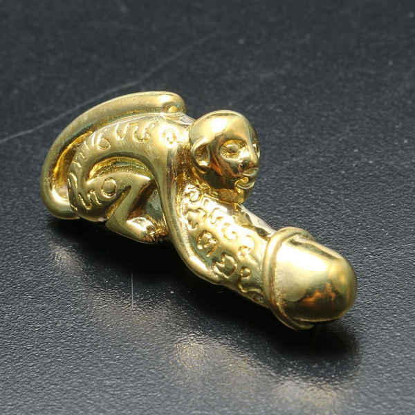 Thai Amulet Paladkik Monkey Miniature Brass Magic Holy Wealth LOVE Charm Luck 