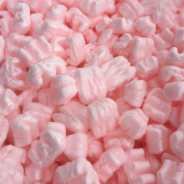 Rungfa Pink Packing Peanuts Shipping Anti Static Loose Fill 120 Gallons 16 Cubic Feet 