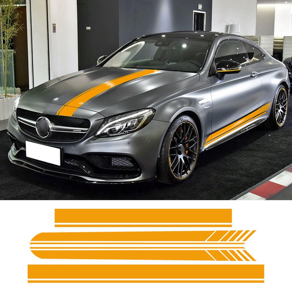 for Mercedes Benz AMG Edition 1 C63 Coupe W205 YELLOW Kit Decal