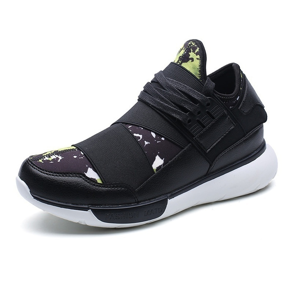 Yohji Yamamoto Y-3 Men's Elastic Strap Paneled Sneakers