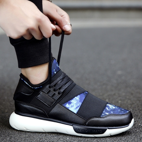 Yohji Yamamoto Y-3 Men's Elastic Strap Paneled Sneakers | Wish