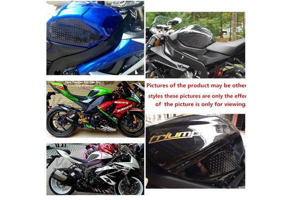 3D Rubber Tank Traction Pad Side Gas Knee Grip Protector For Suzuki GSXR600 GSXR750 2006 2007
