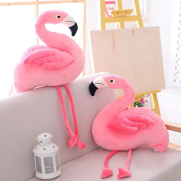 large stuffed flamingo