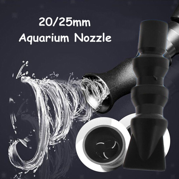 Clear PVC 20mm//25mm Aquarium Water Outlet Duckbill Nozzle Fish Tank End Pipe Oxy