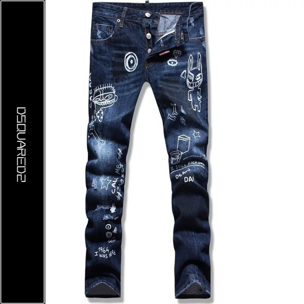 dsquared jeans painted