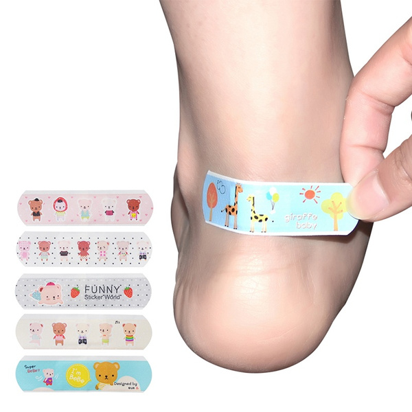 100pcs Waterproof Breathable Cute Cartoon Band Aid Hemostasis Adhesive  Bandages First Aid Emergency Kit For Kids Children | Wish