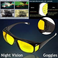Fashion Unisex HD Yellow Lenses Sunglasses Night Vision Goggles Car Driving Driver Glasses Eyewear UV Protection
