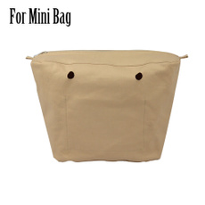 Mini, minievabag, canvaslining, zippers