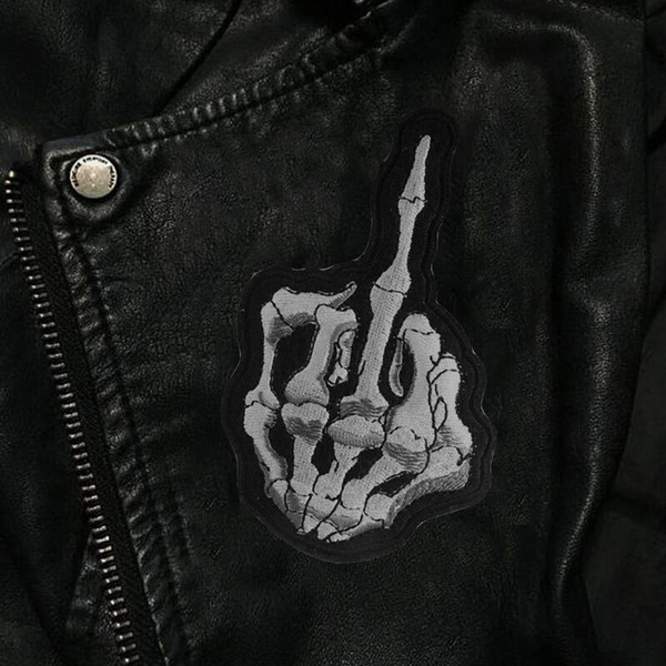 Patches Clothes Embroidered Logo Punk, Patches Jackets Skulls