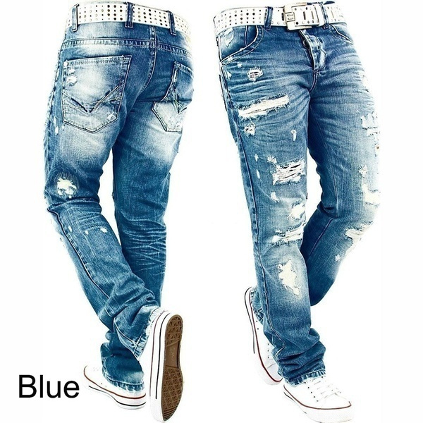 Men Fashion Spring Winter Redbridge By Cipo Baxx Herren Jeans Hose Destroyed Denim Pant Men Casual Long Pants Plus Size Wish