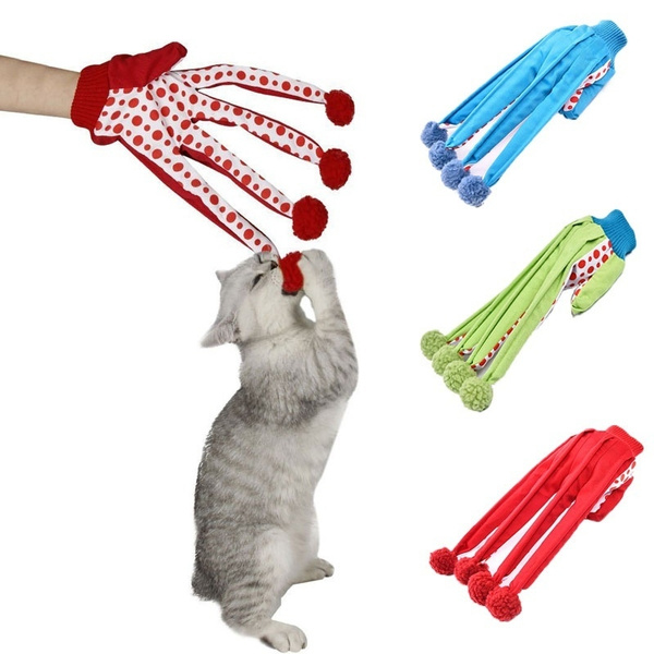 Cat toy 2025 glove fingers