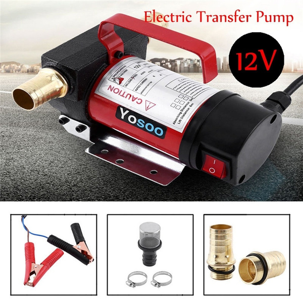 12V DC Electric Self-Priming Fuel Oil Extraction Transfer Pump For Heavy  Duty Vehicle Car Truck