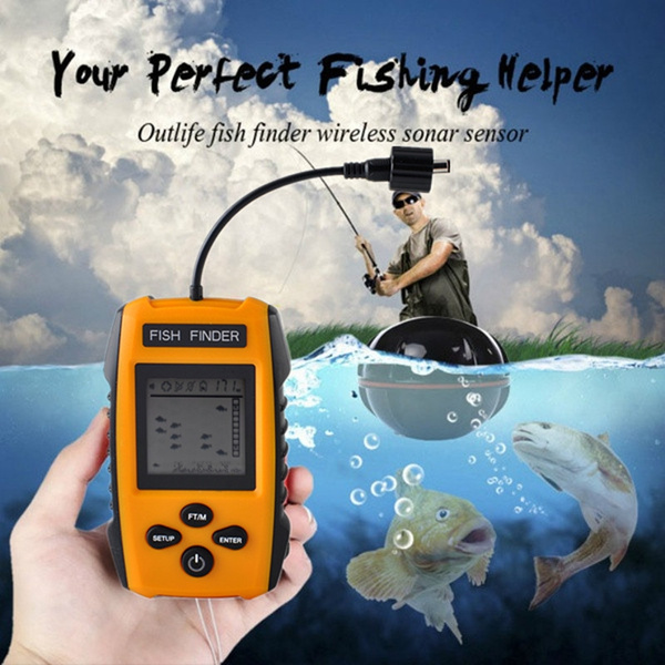New Cable Sonar Fish Finder Sonar Exploration Fish Device Fishing Tackle  Detector