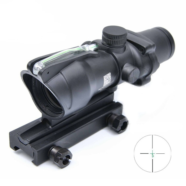Tactical Trijicon ACOG 4X32 Optical Rifle Scope Real Fiber Optics Green ...
