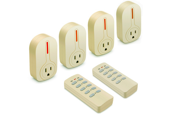 BESTTEN Wireless Remote Control Outlet Set (4 Outlets 2 Remotes