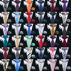 2018 New Fashion Mens Accessory Silk Tie Set Necktie Pocket Square Cufflinks Set