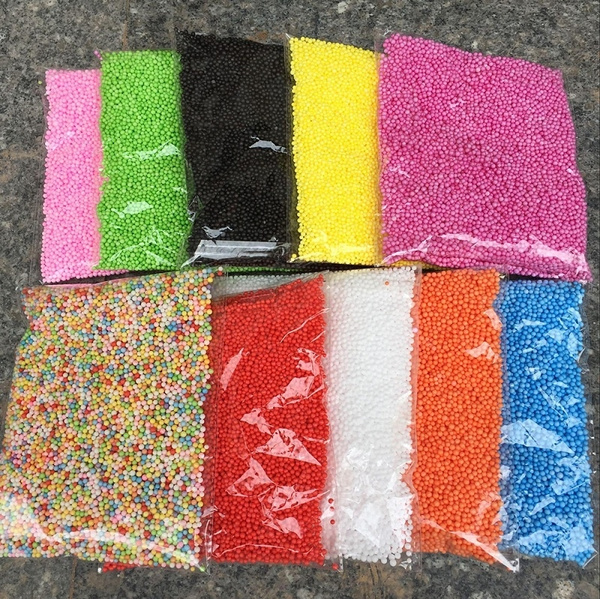 Polystyrene Styrofoam Filler Foam Mini Beads Ball DIY Assorted Colors