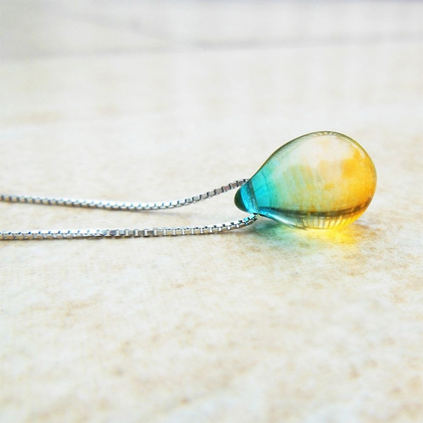 Beach Sea Sand Tears Jewelry Pendant 