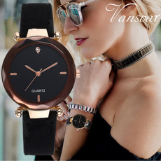 New Women's Fashion Top Brand Clock Analog Quartz Women Dress Wristwatch Simple Leather Casual Fashion Watches Relogio Feminino
