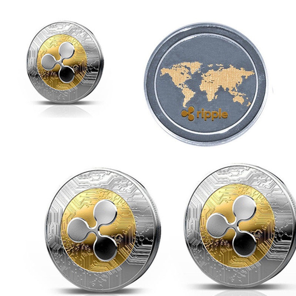 Ripple Coin XRP CRYPTO Commemorative Ripple XRP Round Collectors Coin Gift