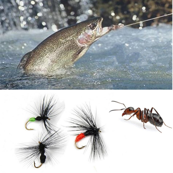 5/10Pcs Pro Artificial Ant Fly Butt Ants Fishing Bait for Trout Fly Fishing