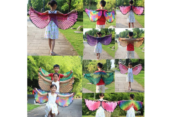 White yellow gold girls kids child children toddlers kindergarten modern  dance bees cos play butterfly school play outfits dresses