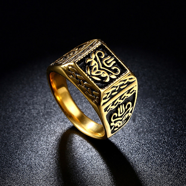 Halo Signet Ring, Matte Silver/Black Diamonds | Men's Rings | Miansai