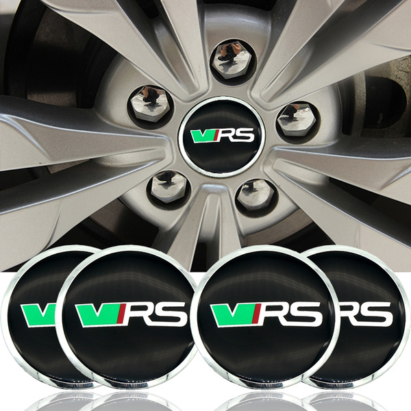 Skoda VRS Dust Caps Wheel Tire Valve Stem Caps Rim Sticker VRS Logo For Skoda