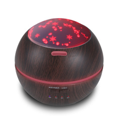 Ultrasonic Home Aroma Humidifier Air Diffuser Purifier Wooden Air Aroma Essential Oil Diffuser