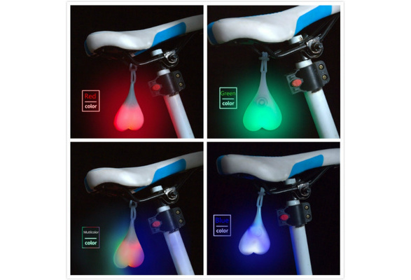 Waterproof Bicycle Saddle Hanging Red Light Big Balls Funny Cycling Accessories