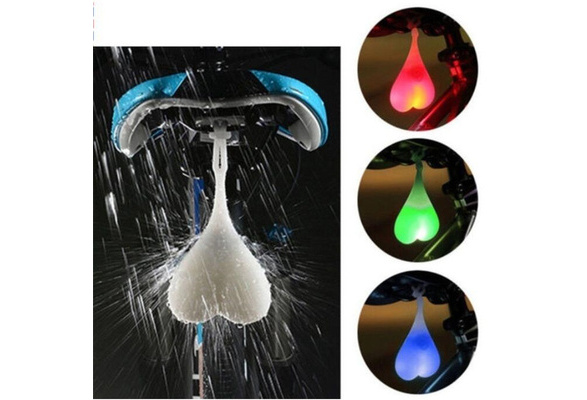 Waterproof Bicycle Saddle Hanging Red Light Big Balls Funny Cycling Accessories