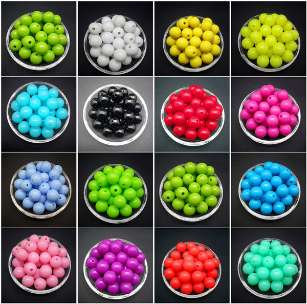 Wholesale 6 /8 /10 /12 mm Acrylic Round Pearl Spacer Loose Beads Jewelry Making Wholesale 6 /8 /10 /12 mm Acrylic Round Pearl Spacer Loose Beads Jewelry Making