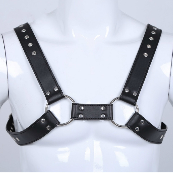 Moda Hombres Gay Ropa Interior Cuero Ajustable Cuerpo Arn s Bondage Shaper Fajas Traje Para Hombre