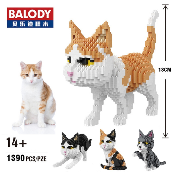 Details about   Building Blocks Sitting Cat Pet Diamond Micro Bricks DIY Toys Gifts 1300 PCS 
