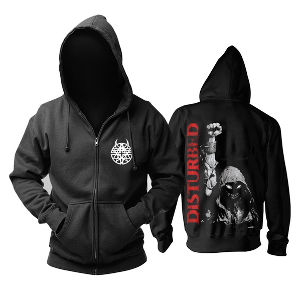 Disturbed zip hot sale up hoodie