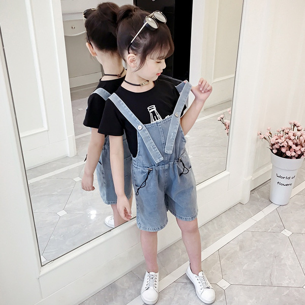 Amazon.com: Madden Girl Shortalls Set - 2 Piece T-Shirt and Stretch Denim  Shorts Overalls (7-12), Size 10, Denim: Clothing, Shoes & Jewelry