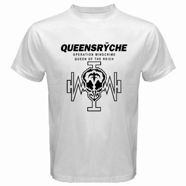 Crime Rock Band Men's White T-Shirt 