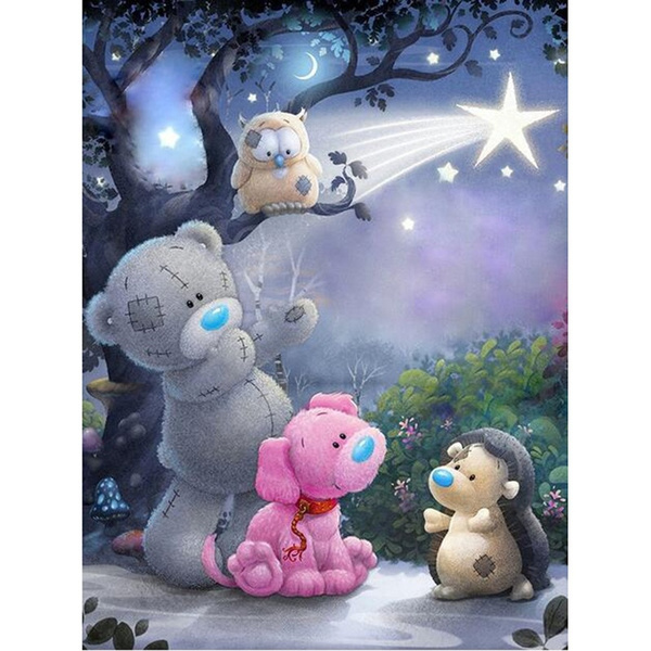 teddy bear diamond painting