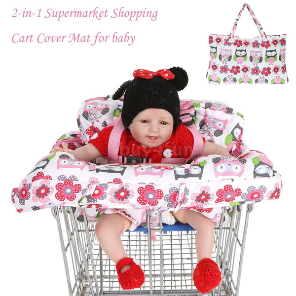 Kids Toddler Shopping Supermarket Cart High Chair Cover Compact Baby Mat 